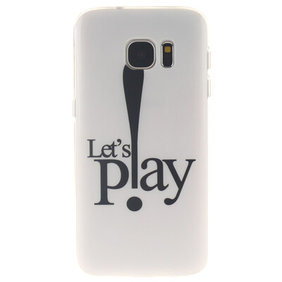 

Let's Play Pattern Soft Thin TPU Rubber Silicone Gel Case Cover for SAMSUNG GALAXY S7