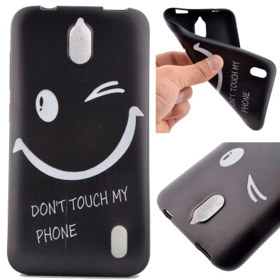 

Smiling face Pattern Soft Thin TPU Rubber Silicone Gel Case Cover for HUAWEI Y625