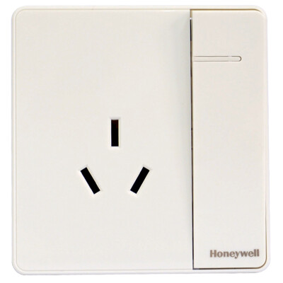 

Honeywell (Honeywell) switch socket panel 16A open three holes with switch air conditioning socket elegant series white