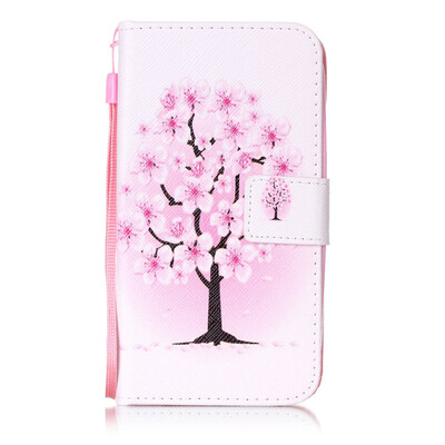

Peach Blossom Design PU Leather Flip Cover Wallet Card Holder Case for Samsung Galaxy Grand Neo Plus/I9060