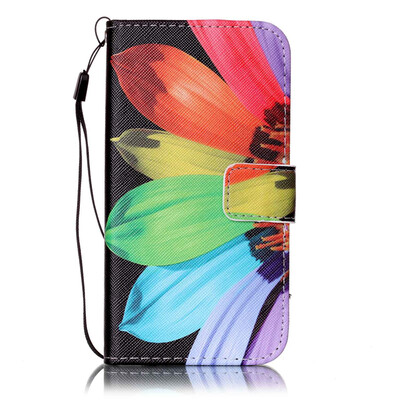 

Sunflower Design PU Leather Flip Cover Wallet Card Holder Case for SAMSUNG J5