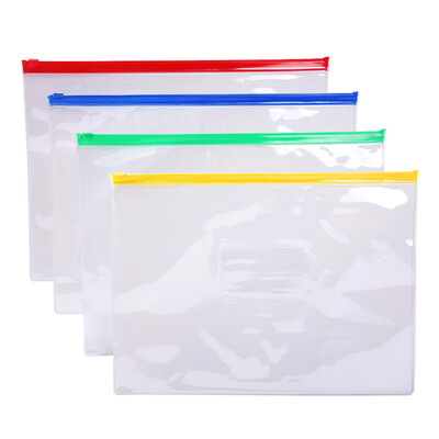 

Morning light M & G ADM95211 A4 pull bag pocket zip file bag bag 10 loaded color random