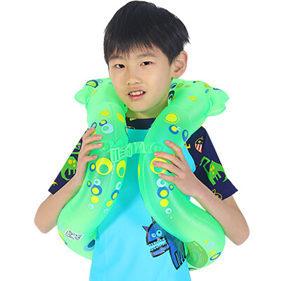 

Swim music four generations of snake-shaped swim ring baby children to adult thick ring inflatable swimming pool life circle M code green height 135-155cm