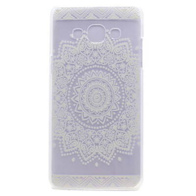 

White Flower Pattern Soft Thin TPU Rubber Silicone Gel Case Cover for Samsung GALAXY J3 Pro