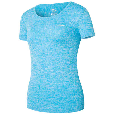 

ANTA ANTA Women&39s clothing 96627140-1 seamless one-piece short-sleeved sweater high elasticity comfortable short T YY404 blue flowers gray S