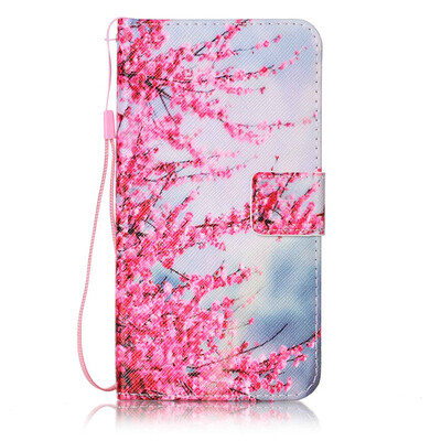 

Plum Blossom Design PU Leather Flip Cover Wallet Card Holder Case for LG LS775