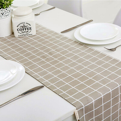 

FOOJO rich table flag modern simple coffee table dining table cloth 30 180cm hemp grid
