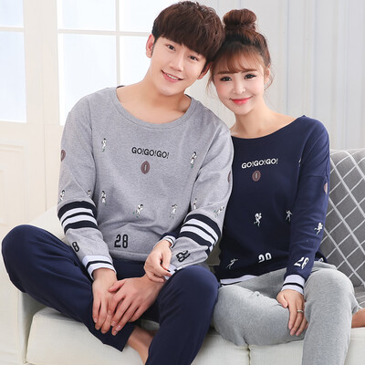 

Antarctic Nanjiren pajamas home service cotton couple pajamas men long sleeve cotton suit NAS5X20011-10 male leisure thread
