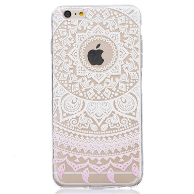 

Белый шаблон Pattern Мягкий Тонкий TPU Резиновый Силиконовый гель Чехол для IPHONE 6/6S