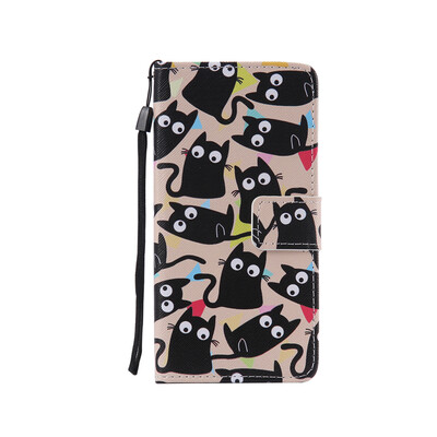 

Cute Kitten Design PU Leather Flip Cover Wallet Card Holder Case for LG G5