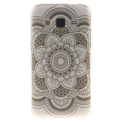 

White flowers Pattern Soft Thin TPU Rubber Silicone Gel Case Cover for SAMSUNG GALAXY CORE Prime G360