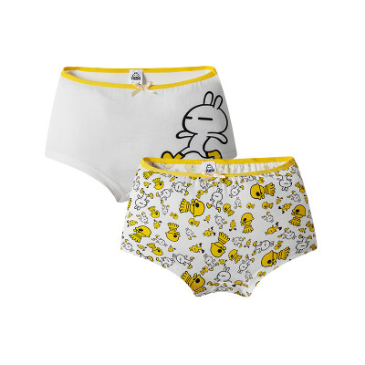 

Dick (DICI) children's cotton underwear girls in the big children's baby children's clothing girls girls triangular corner angle shorts 5C002B0 white and white flowers 140