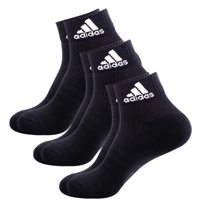 

Adidas adidas badminton socks men&women socks towel bottom sports socks three pairs of black S code 35-38 yards
