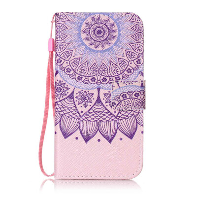 

Purple Sunflower Design PU Leather Flip Cover Wallet Card Holder Case for Lenovo K5K900