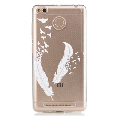 

Feather Dress girl Pattern Soft Thin TPU Rubber Silicone Gel Case Cover for XiaoMi Red Mi 3S