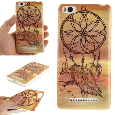 

Dreamcatcher Pattern Soft Thin TPU Rubber Silicone Gel Case Cover for XIAOMI 4C4I