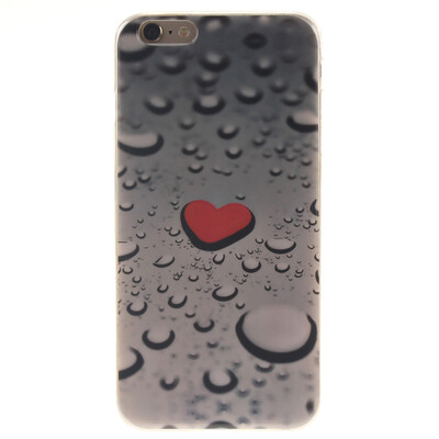 

Heart-shaped water drop Pattern Soft Thin TPU Rubber Silicone Gel Case Cover for IPHONE 66S