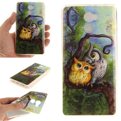 

Oil painting owl Pattern Soft Thin TPU Rubber Silicone Gel Case Cover for XIAOMi RedMi 4