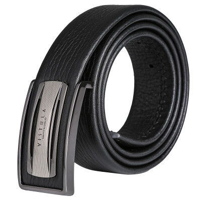 

VIAULA (VISTULA) Men's waistband leather leather belt buckle belt 140068-410 black