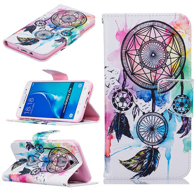 

Dreamcatcher Design PU Leather Flip Cover Wallet Card Holder Case for SAMSUNG Galaxy J7 2016J710