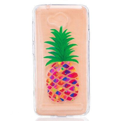 

Pineapple Dress girl Pattern Soft Thin TPU Rubber Silicone Gel Case Cover for HUAWEI Y3 II