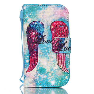 

Angel Wings Design PU Leather Flip Cover Wallet Card Holder Case for SAMSUNG S3MINI