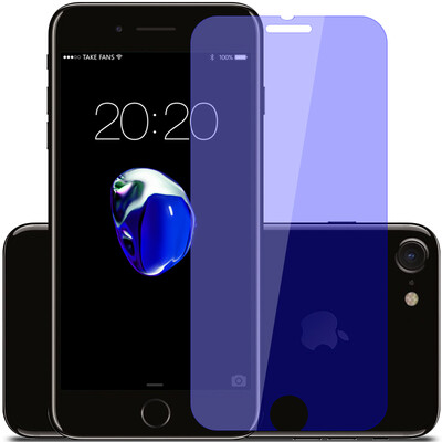 

Пицца анти-синее яблоко iphone7plus закаленное кино Apple 7plus мобильный телефон стеклянная пленка не полный экран Blu-ray 5,5 дюйма