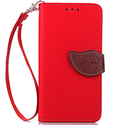 

Red Design PU Leather Flip Cover Wallet Card Holder Case for Apple iPhone 7