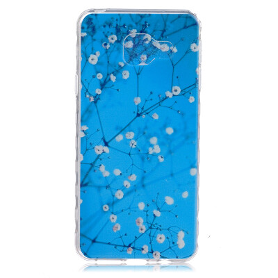 

Plum blossom Pattern Soft Thin TPU Rubber Silicone Gel Case Cover for SAMSUNG Galaxy A3 2016/A310