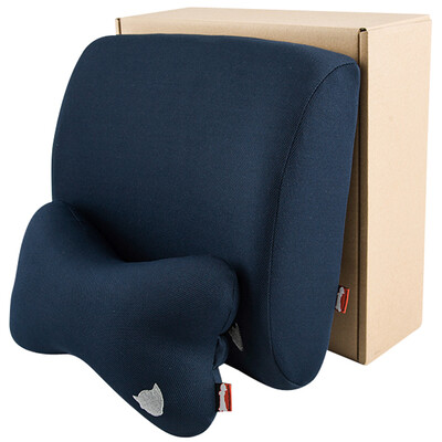 

[Jingdong supermarket] arm of Astro Boy headrest lumbar car with office bones pillow back pad memory cotton suit upgrade section black