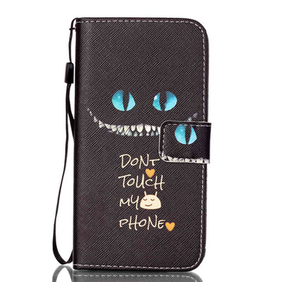 

Blue Eyes Design PU Leather Flip Cover Wallet Card Holder Case for LG K8