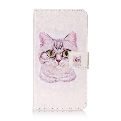 

Короткие волосы Cat Дизайн PU кожа флип Обложка Кошелек Карты Держатель чехол для Xiaomi Redmi Note 3
