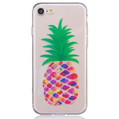 

Pineapple Dress girl Pattern Soft Thin TPU Rubber Silicone Gel Case Cover for IPHONE 7