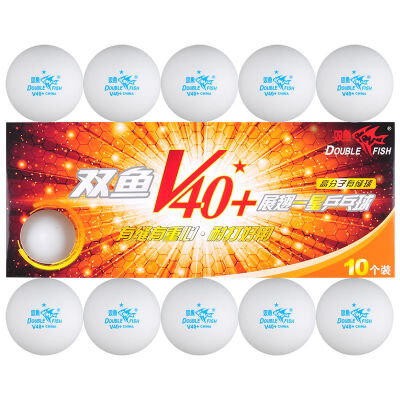 

Pisces Table Tennis One Piece V40 + New Material ABS 1 Star Training Bunny White