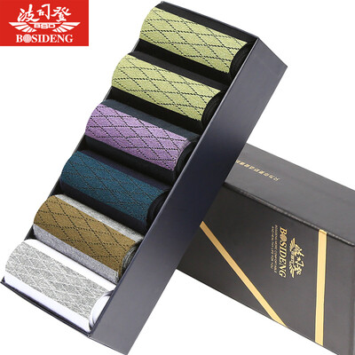

BOSIDENG Socks Мужчины BJZ78045 Деловые мужчины Носки Дышащие Спорт Случайные Микс 6