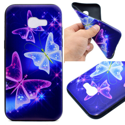 

Star Butterfly Pattern Soft Thin TPU Rubber Silicone Gel Case Cover for Samsung Galaxy J3 2017J327