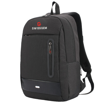 

SVVISSGEM Shoulder Computer Bag Waterproof 14.6 "Business Shoulder Bag Notebook Backpack Men's Backpack Bag SA-7719III Black