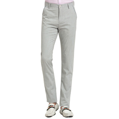 

Акация птица xiangsiniao вскользь кальсоны люди лето тонкий раздел простой в талии наклонный наклонный карманный дизайн прямые брюки S2 светло-серый 33