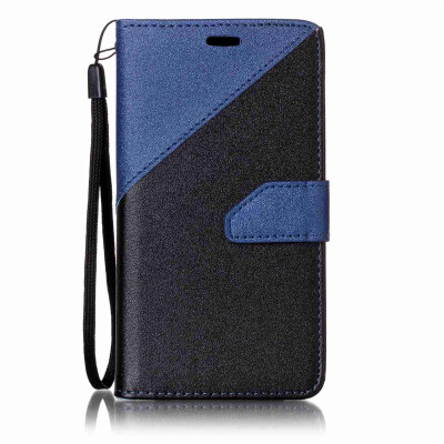 

Black + sapphire blue Design PU Leather Wallet Case Classic Flip Cover with Stand Function and Credit Card Slot for SAMSUNG Galaxy