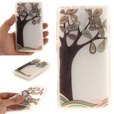 

Hand painted trees Pattern Soft Thin TPU Rubber Silicone Gel Case Cover for Lenovo A536