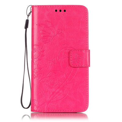 

Rose Flower Design PU Leather Flip Cover Wallet Card Holder Case for SONY Z3MINI