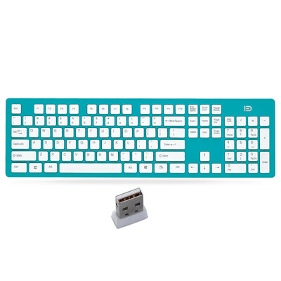 

Fidelity K3 Wireless Keyboard Chocolate Button Notebook Office Computer Slim Mute Silent Keyboard White Green