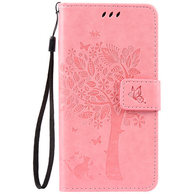 

Pink Tree Design PU кожа флип крышку кошелек карты держатель чехол для LENOVO ZUK Z2PRO