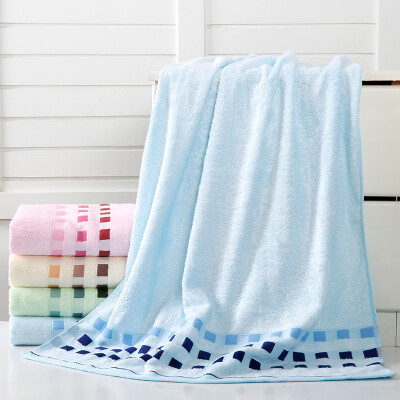 

Chinese knot ZHONGGUOJIE Towel home textiles bamboo fiber soft&smooth suction large bath towel blue 380g Article 70X140