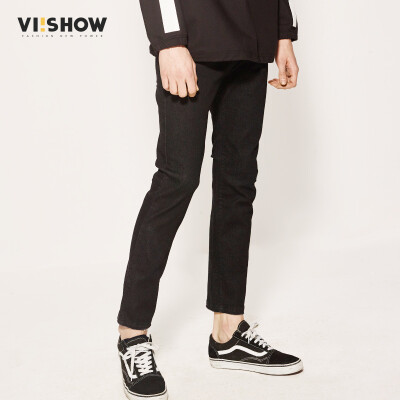 

Wei Xiu (viishow) tide brand spring jeans men leisure feet pants retro washed cowboy trousers NC1160171 black XL