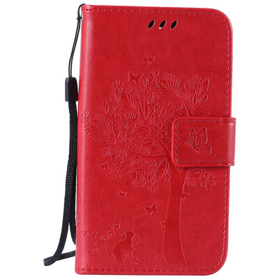 

Red Tree Design PU Leather Flip Cover Wallet Card Holder Case for LG K4