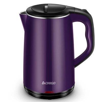 

Zhigao (CHIGO) Electric kettle 304 stainless steel 1.8L double-layer anti-hot electric kettle ZD18A-708G8 purple