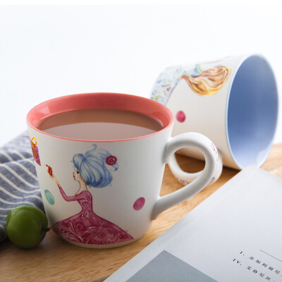 

【Jingdong Supermarket】 Muffin Mug Cup Couple Cup Set Creative Coffee Cup Ceramic Cup