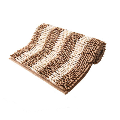 

Suartite boutique chenille absorbent mat anti-slip mat bathroom bathroom door mat soft thick encryption machine washable 5080cm coffee color