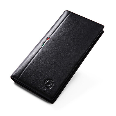 

Alpina kangaroo L&39ALPINA men&39s fashion first layer of leather long wallet men leisure business wallet 671052001 black